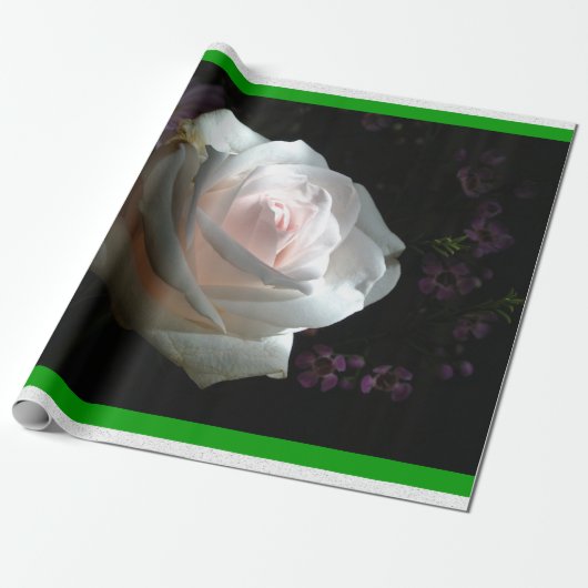 De witte roos - cadeaupapier (Uitgerold)