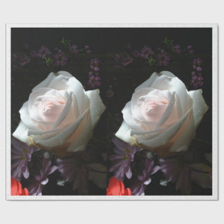 De witte roos - cadeaupapier