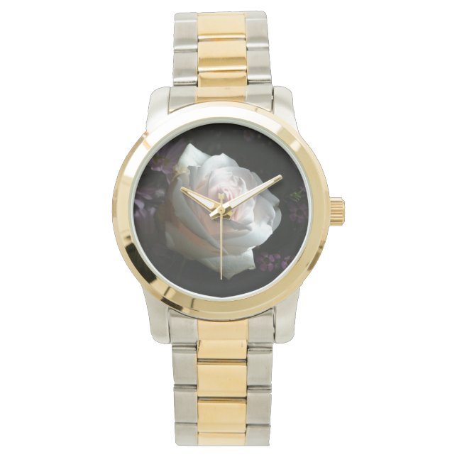 De witte roos - horloge (Voorkant)