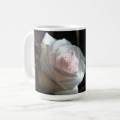 De witte roos - koffiemok (Voorkant links)