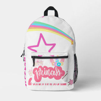De witte rugzak van Princess Rainbow Star Kinderen