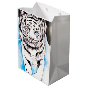 De witte Siberische Zeug van de Tijger Medium Cadeauzakje