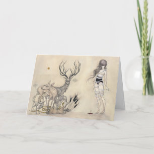 De witte Slang - Wenskaart Kaart