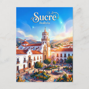 De Witte Stad Sucre Bolivia Briefkaart