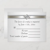 De witte ster van David RSVP (Voorkant / Achterkant)