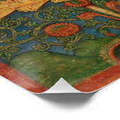 De witte Tara en de groene Tara Perfect Poster (Hoek)