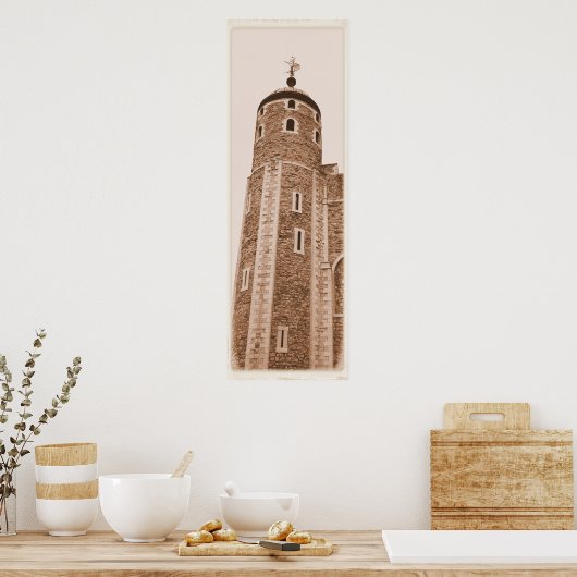 De witte toren poster (Keuken)