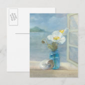 De witte Vloer die het Zee overzien Briefkaart (Voorkant / Achterkant)