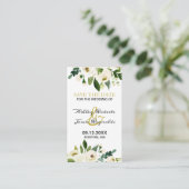 De Witte Vloer van de waterverf sparen de Datum Informatiekaartje (Staand voorkant)