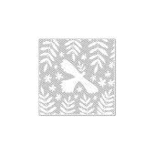 De witte vogel 	rubberstempel (Afrduk)