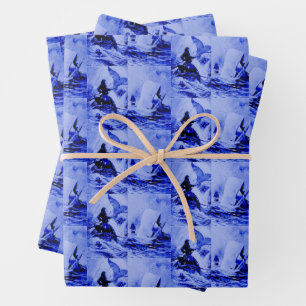 De witte walvis Herman Melville Whaler Graphic Inpakpapier Vel