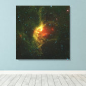 De wizard Nebula Canvas Afdruk (Insitu (Houten vloer))