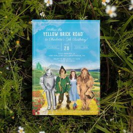 De Wizard of Oz verjaardagsuitnodiging Kaart