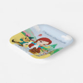 De wizard OZ™ | Eerste verjaardag Papieren Bordje (Gebogen)