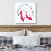 De wizard OZ™ | Er is geen plek zoals Home™ Canvas Afdruk (Insitu (Slaapkamer))