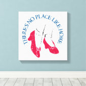 De wizard OZ™ | Er is geen plek zoals Home™ Canvas Afdruk (Insitu (Houten vloer))