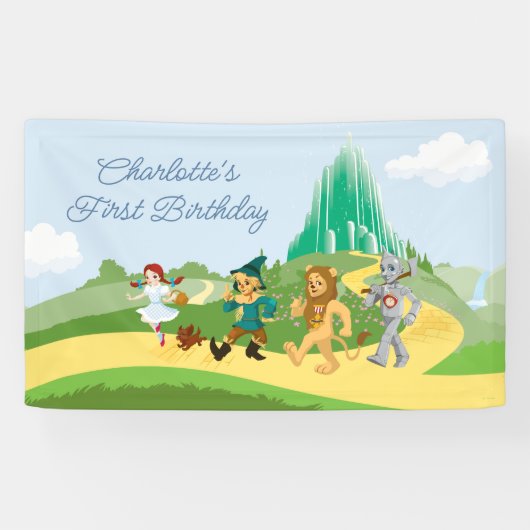 De wizard OZ™ | Geboortedag Spandoek (Horizontaal)