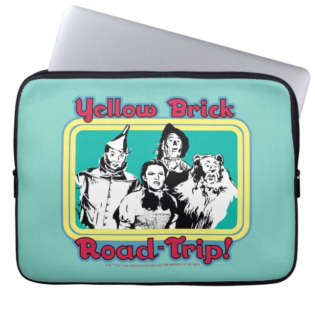 De wizard OZ™ | Gele weg naar de weg. Laptop Sleeve (Voorkant)