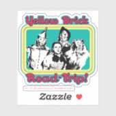 De wizard OZ™ | Gele weg naar de weg. Sticker (Vel)