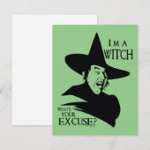 De wizard OZ™ | Ik ben een heks Notitiekaartje (Voorkant / Achterkant)