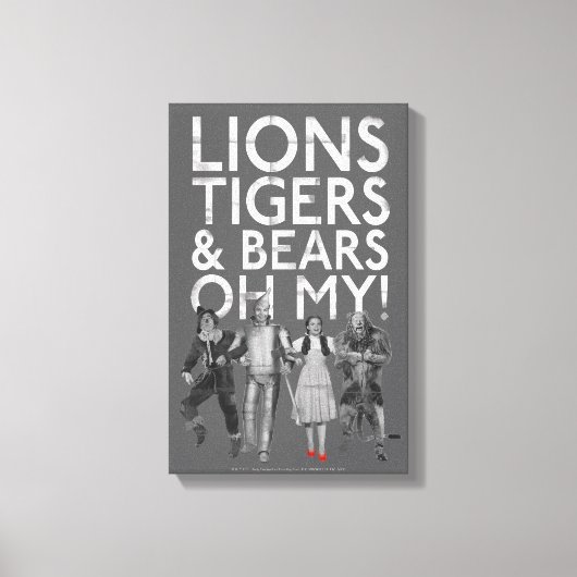 De wizard OZ™ | Liontijgers en Beren Oh mijn! Canvas Afdruk (Voorkant)