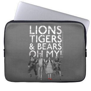 De wizard OZ™   Liontijgers en Beren Oh mijn! Laptop Sleeve