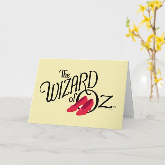 De wizard OZ™ Logo Kaart (Gele Bloem)
