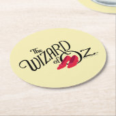 De wizard OZ™ Logo Ronde Kartonnen Onderzetter (Gebogen)