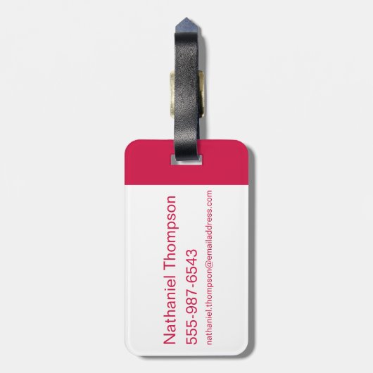 De wizard OZ™ | Ruby Slippers™-patroon Bagagelabel (Achterkant verticaal)