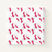 De wizard OZ™ | Ruby Slippers™-patroon Notitieboek (Achterkant)