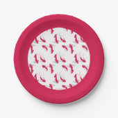 De wizard OZ™ | Ruby Slippers™-patroon Papieren Bordje (Voorkant)