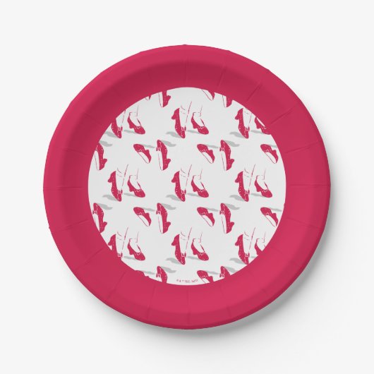 De wizard OZ™ | Ruby Slippers™-patroon Papieren Bordje (Voorkant)