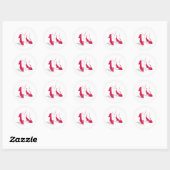 De wizard OZ™ | Ruby Slippers™-patroon Ronde Sticker (Vel)