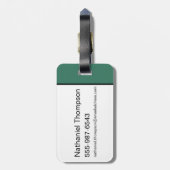 De wizard OZ™ | Slecht Witch™ Patroon Bagagelabel (Achterkant verticaal)