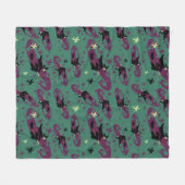 De wizard OZ™ | Slecht Witch™ Patroon Fleece Deken (Voorkant (Horizontaal))