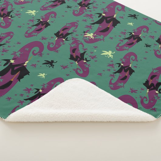 De wizard OZ™ | Slecht Witch™ Patroon Sherpa Deken (3/4)