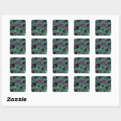De wizard OZ™ | Slecht Witch™ Patroon Vierkante Sticker (Vel)