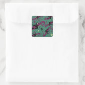 De wizard OZ™ | Slecht Witch™ Patroon Vierkante Sticker (Tas)