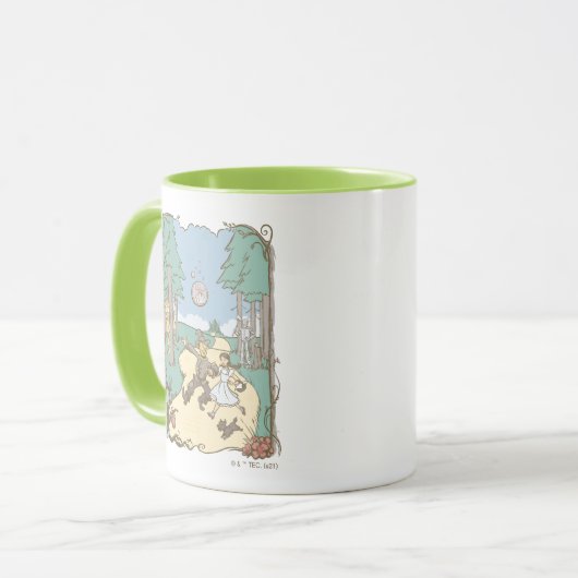 De wizard OZ™ | Storybook Yellow Brick Road Mok (Voorkant links)