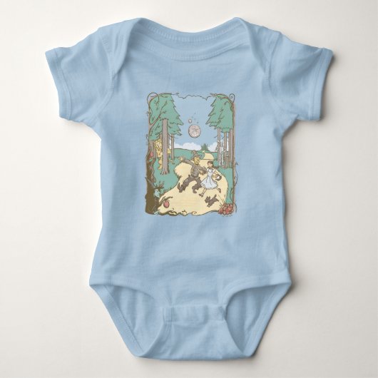 De wizard OZ™ | Storybook Yellow Brick Road Romper (Voorkant)