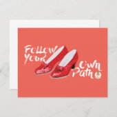 De wizard OZ™ | Volg uw eigen pad Notitiekaartje (Voorkant / Achterkant)