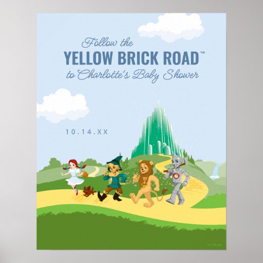 De wizard OZ™ | Welkom Baby shower Poster (Voorkant)