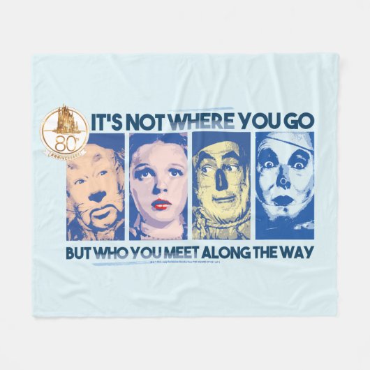 De wizard OZ™ | Wie u onderweg tegenkomt Fleece Deken (Voorkant (Horizontaal))