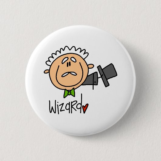 De wizard ronde button 5,7 cm (Voorkant)