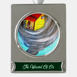 DE WIZARD VAN OZ DE TWISTERBannerversiering Verzilverd Banner Ornament