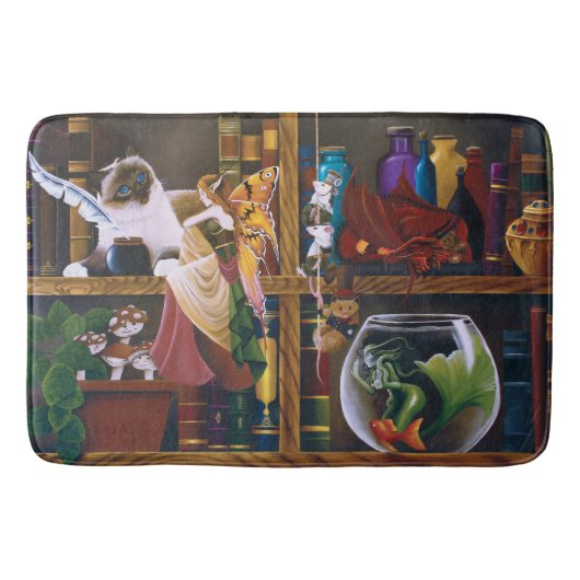 De Wizards Fantasy Library Badmat (Voorkant)