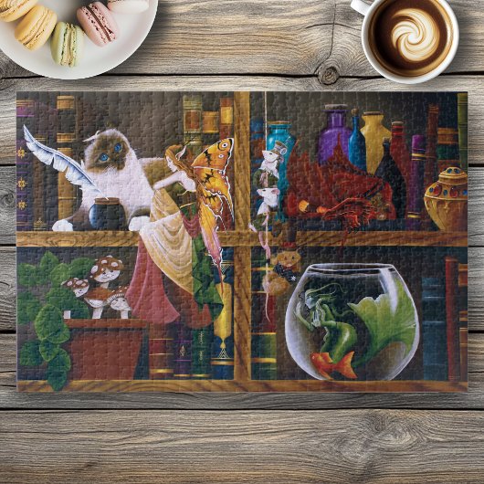 De Wizards Fantasy Library Legpuzzel