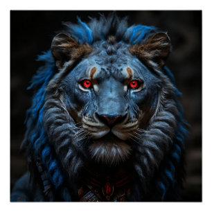 De woedende leeuw perfect poster