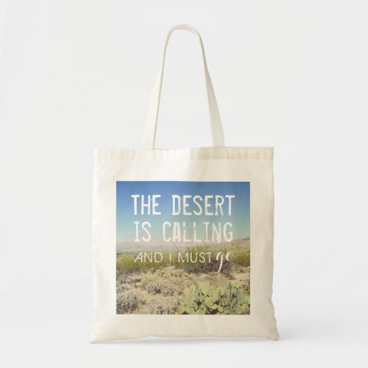 De woestijn noemt Arizona Tote Bag (Voorkant)