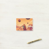 De woestijn post-it® notes (Op bureau)